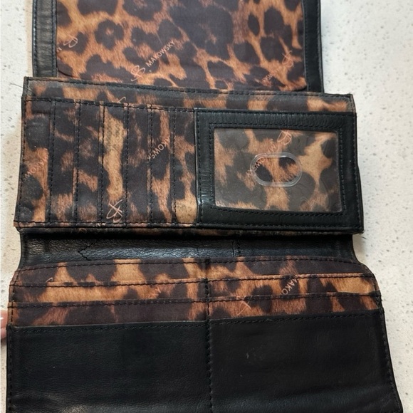 Black B Makowsky Leather Wallet In Great Vintage condition, EUC - Picture 3 of 3